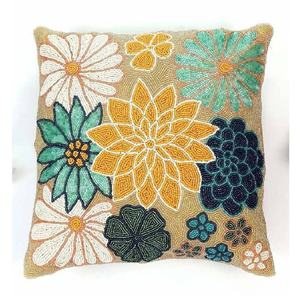 Fundas de Cojín de Alta Calidad con Cuentas de Vidrio y Diseño Floral Moderno para Sofá, Cama, Decoración del Hogar - Product Image 2