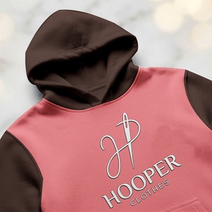 Sweat à capuche pour homme Hooper Clothes, de haute qualité, durable, couleur marron rose, respirant, séchage rapide, polyester/coton, pour l'hiver - Product Image 2