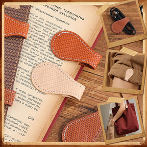 Luxury leather maple leaf <b>bookmark</b> made from genuine leather for premium reading experiences for sale in wholesale price - Product Image 5
