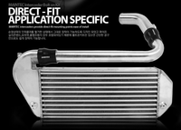 Kit d'intercooler en aluminium haute performance MAINTEC pour Hyundai I30 II 1.6t Diesel (2012-2017) épaisseur 1,5 mm, fixation par boulons