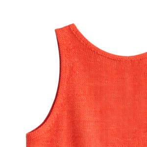 Débardeur en tricot pour femme, col en V, sans manches, coupe ample, respirant, 100 % coton, style décontracté d'été, pull tendance - Product Image 6