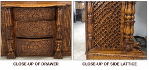 Large Size Designer <b>Mandir</b> for Hindu Pooja Room Traditional Wooden Temple for Home Large Teak Wood Temple for Home Sale - Product Image 6