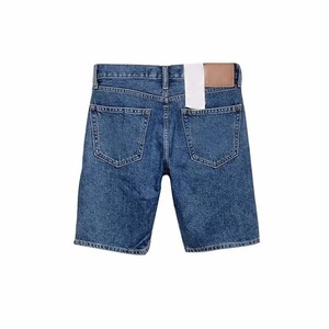 Blue Men's Denim <b>Work</b> <b>Jean</b> Shorts 100% Cotton Simple Style Knitted Waterproof Windproof Breathable Distressed Wash for Summer - Product Image 2