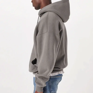 Sweat à capuche surdimensionné personnalisé avec logo pour homme, style streetwear, idéal pour le printemps, imprimé, léger, respirant, en molleton de coton - Product Image 5
