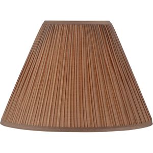 Tela de Seda Sintética Marrón Siena Tradicional, Tipo Araña, Plegada en Forma de Hongo, para Cubiertas y Pantallas de Lámparas - Product Image 3