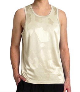 Venta al por mayor Ostriya Intl Camiseta sin mangas de punto de color sólido para hombre con logo personalizado, cuello redondo, chaleco informal 100% poliéster - Product Image 3