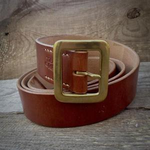 Ceinture en cuir écologique à épaisseur personnalisée avec boucle en laiton doré, impression de logo personnalisée, ceintures et accessoires en cuir de qualité supérieure - Product Image 3