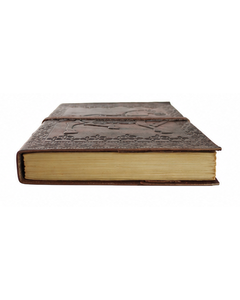 Diario de Cuero Genuino Hecho a Mano con Grabado de Caballo, Cuaderno Vintage, Diario de Escritura, Cuaderno de Bocetos Recargable, Diario de Viaje, Cuaderno de Regalo - Product Image 1