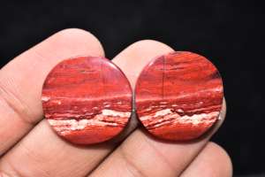Premium Grade <b>Snake</b> Skin Jasper Pairs For Earrings - Product Image 3