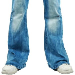 Pantalones Vaqueros Rectos Lavados de Alta Calidad, Diseño Elegante 2025, Personalizados, Transpirables y Ecológicos para Hombre - Product Image 4