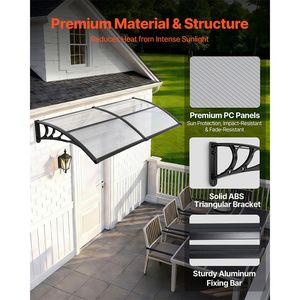 Tende da Sole per Finestre Esterne 38 x 78 Pollici con Staffa in ABS e Drenaggio per Protezione da Pioggia, Neve e Sole - Accessorio Premium per Finestre - Product Image 4