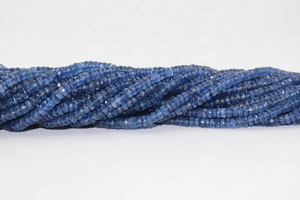 AAA + Kyanite perles à facettes Rondelle 4-6mm Kyanite perles à facettes Kyanite perles Rondelle pour la fabrication de bijoux - Product Image 2