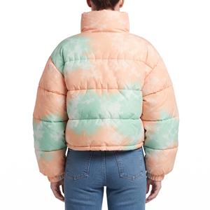 Women's Hooded Sublimation Puffer Coat Waist <b>Belt</b> Quilted Winter Jacket Warm Padded Outdoor Fashion Casual Outerwear New Designs - Product Image 6