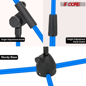 Support de microphone sur pied réglable à 5 tiges de 72 pouces avec bras télescopique extensible - Product Image 4