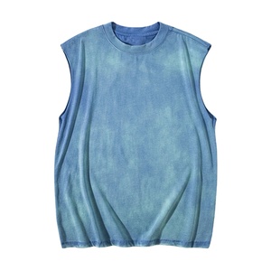 Camiseta sin mangas cuadrada para hombre, novedad, material de poliéster y algodón de calidad superior, servicio OEM, camiseta sin mangas cuadrada duradera para hombre - Product Image 1