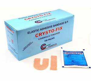 Apósito Adhesivo Elástico de Cristal Higiénico Clase I para Cánulas Médicas con Pegamento Acrílico Desinfectante de Infrarrojos Lejanos, Certificado CE, 3 Años - Product Image 1