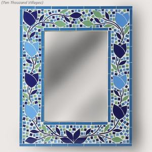 Turquoise Resin Mosaic Photo <b>Frame</b> Blue Glass Chip Pattern Handmade Picture <b>Frame</b> Desktop Tabletop Home Decor Photo <b>Frame</b> - Product Image 4
