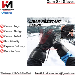 Ski Gloves Premium Snow Gloves Thermal Insulated Breathable Waterproof Gloves for <b>Skiing</b> OEM Supply - Product Image 6