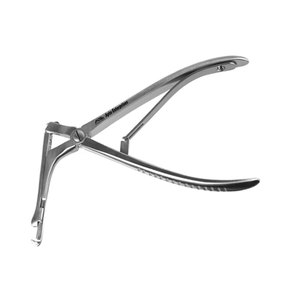 Juego de instrumentos quirúrgicos manuales de acero inoxidable para neurocirugía y ortopedia: Laminectomía, Kerrison Rongeurs, tamaños 1-4, 5mm, con cabezal de 40mm de longitud de corte ascendente - Product Image 6