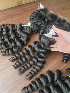 100% Extensions de cheveux Remy vietnamiens bruts Type de trame de peau à partir d'un seul donneur Noir/Brun 8 ''-32'' 350g Prix de fabrication inclus - Product Image 4