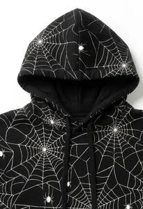 Nueva Sudadera con Capucha para Hombre, con Logotipo Personalizado, Estampado de Telaraña, Ecológica, Mezcla de Algodón y Poliéster, Diseño Animal para Otoño - Product Image 2