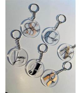 Llavero con logotipo de plástico personalizable que muestra perfectamente el estilo elegante y único de su marca - Product Image 6