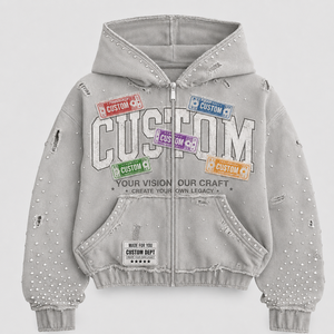 Sudaderas Promocionales al por Mayor, Sudadera Deportiva para Hombre con Cierre Completo, Solución de Marketing de Marca - Product Image 5