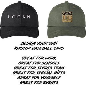 Unisex 2025 C940 Ripstop Gorras de béisbol Logotipo personalizado Nombre Textos Costura personalizada - Product Image 2