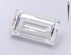 Diamante Cultivado en Laboratorio con Certificación IGI, Corte Baguette de 4.80 CT, Color E, Claridad VVS2, CVD LG 705543803, ROYAL GEMS, Super Joyería - Product Image 2