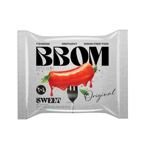 บีบีโอม ต๊อกบกกีสำเร็จรูป รสเบซิลและครีมชีส อาหารขบเคี้ยวสไตล์เกาหลี - Product Image 1