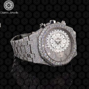 Reloj de Lujo para Mujer Charm_Jewells, Acero Inoxidable, Esfera Redonda de 42 mm, Cristal de Zafiro, Cuarzo Analógico, Cronógrafo, Diseño Moderno - Product Image 2