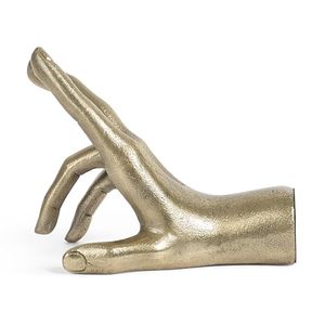 Hands Sculpture <b>Bookend</b> Set for Heavy Books Decorative Metal Book Stopper Modern Bookshelf Home Office Desk Decor - Product Image 3