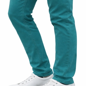 Pantalon en jean slim fit pour homme, extensible, décontracté, en coton, confortable, élégant, pour tous les jours, uni, avec étiquette personnalisée. - Product Image 5