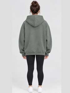 Premium Heavyweight Oversized Hoodie Streetwear Heavyweight Cotton Drop Shoulder Graphic Print Full Zip Unisex Sweatshirt <b>Jacket</b> - Product Image 6