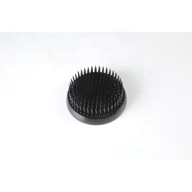 B104 HANAKATSU Black Kenzan Flower Frog Small Round