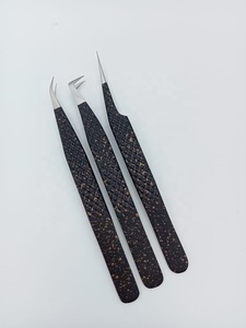 Professional Stainless Steel Anti-Magnetic Smooth Tip 10mm Eyelash Tweezers OEM ODM Supplier Lash <b>Extension</b> Application Classic - Product Image 3