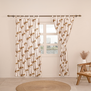 Rideau de porte en coton tissé solide avec un design élégant, translucide et écologique pour la maison et le bureau - Product Image 3