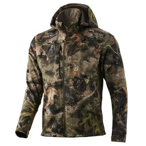 Veste de chasse professionnelle pour cerfs, en tissu suédé silencieux, imperméable, camouflage, col montant, logo frontal, pour chasseurs à l'arc - Product Image 4