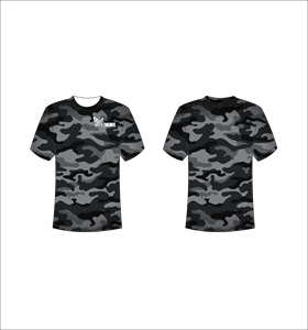 Camiseta de Manga Corta para Hombre, Camuflaje, Corte Regular, Cuello Redondo, Secado Rápido, Diseño Estampado, Estilo Casual, 100% Poliéster, Sublimación - Product Image 1