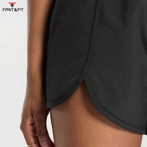 Shorts de sport taille haute 100 % coton pour femme, logo personnalisé, toucher doux, motif cycliste, respirant, coupe ajustée pour le yoga estival - Product Image 6