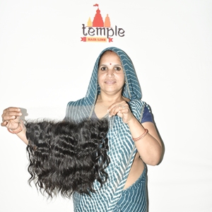 Extensiones de Cabello Humano con Clip, Ondulado Profundo, Doble Trama, Remy, Color Negro Natural, 13*6 HD Frontal Machine, para Mujer - Product Image 2