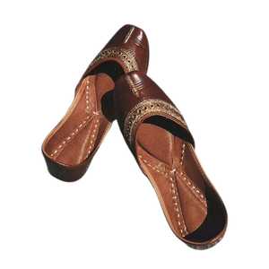 8. Elegant Ladies Khussa <b>Wedding</b> Pumps Handmade Traditional Pakistani <b>Flats</b> Embroidered Ethnic Party Footwear Wholesale - Product Image 1