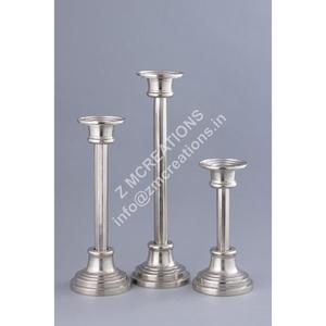 Support de bougie en aluminium massif, grand, moyen, petit, fait main, design moderne, écologique, pour mariage, Noël - Product Image 1