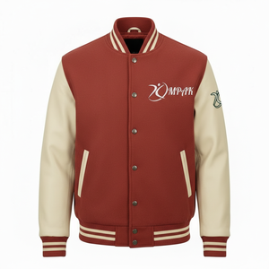 Prendas de Vestir de Alta Gama Estilo Americano con Mangas de Cuero y Parches Bordados, Ropa Deportiva Profesional - Product Image 1