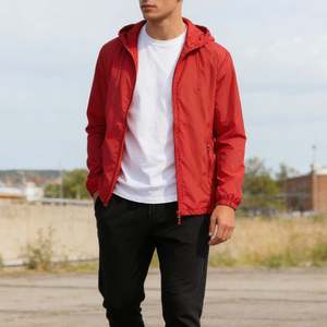 Custom Men Hooded Windproof Polyester Winter Blouson Sport Coat OEM Personalized Performance Athletic Wear - Product Image 4