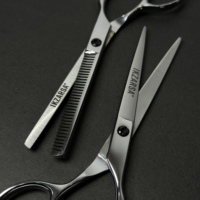Ensemble de ciseaux professionnels pour la coupe et l'éclaircissement des cheveux, best-seller, pour salon de coiffure, en acier inoxydable, lame affûtée