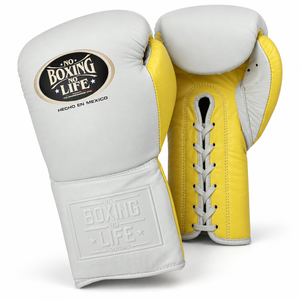 Gants d'entraînement MMA professionnels No Boxing No Life en cuir véritable avec fermeture à lacets, logo personnalisé, couleur personnalisée, respirants et résistants - Product Image 2