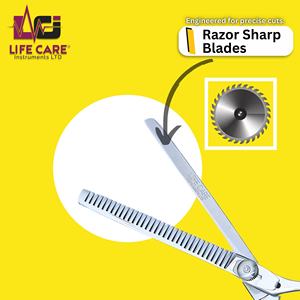 Ciseaux de texturage professionnels de haute qualité, modèle fin, pour un texturage lisse et précis, par Life Care Instr. - Product Image 6