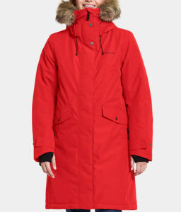 Chaqueta Parka de Invierno para Mujer, Cómoda, Ligera, Transpirable, Ecológica, Resistente al Viento, con Ribete de Piel, Forro de Lana/Lino - Product Image 5