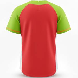 Maillot de baseball pour homme à manches courtes, design 3D avec rayures sur le devant, couleur blanche, maillot de baseball personnalisé pour équipe à manches courtes - Product Image 2